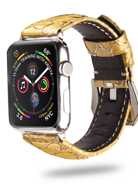 适用appleiwatch7表带watch6/5/4/SE真皮表带苹果手Series 10代时尚个性高级感38/42/44/40/41/45mm针扣表带