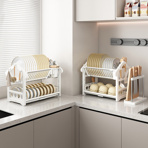 多功能碗盘沥水架收纳架