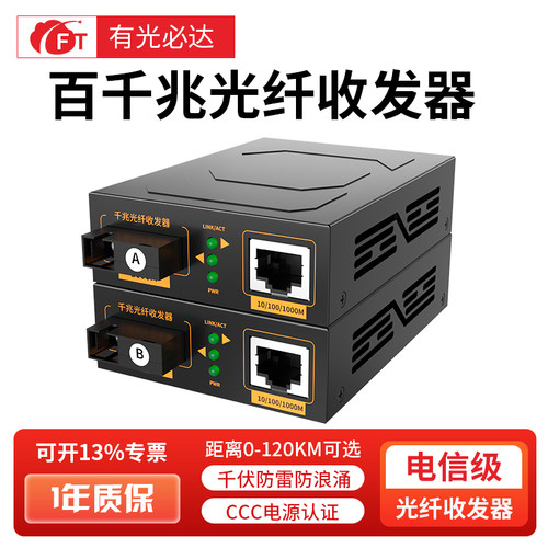 FT光必达千兆光纤收发器免费换新