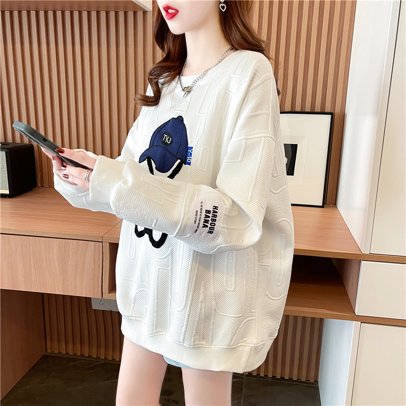 不起球棉质面料爆款卫衣女