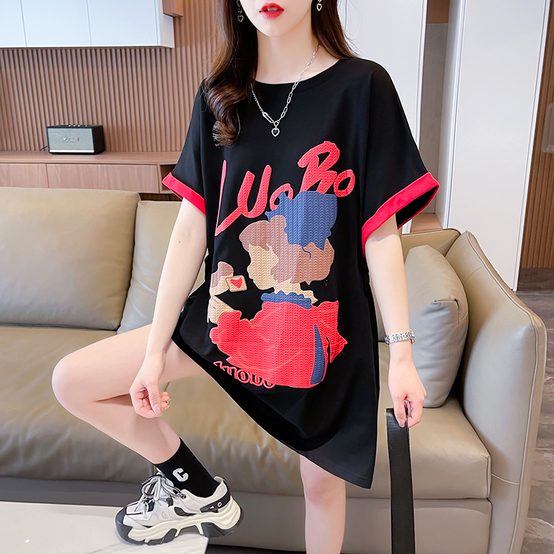 【棉质不缩水遮屁股上衣】