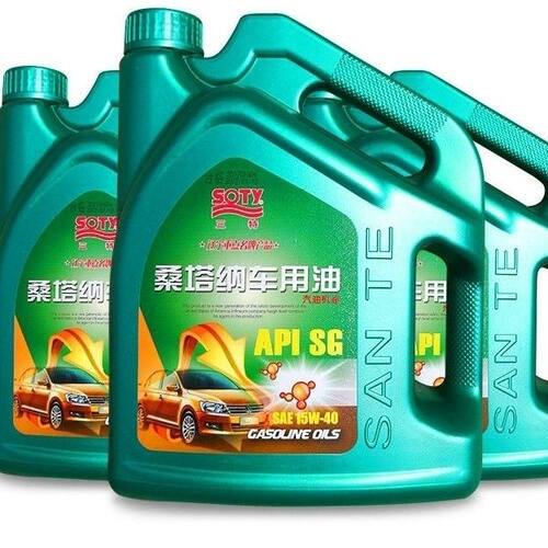 三特桑塔纳车高级汽车专用油汽油机油润滑油SG15W/40正品四季通用