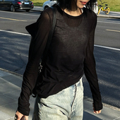 长袖 凉快高级到我受不了 冰丝全棉 遮阳皮肤TEE