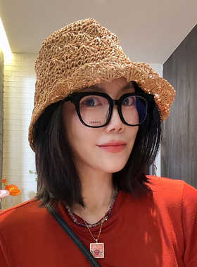 LUNA“拉菲草浪漫”夏季温柔气质小草帽