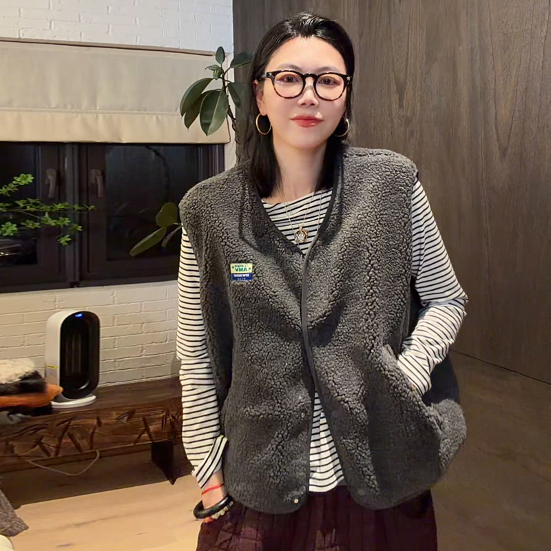 LUNA“机能唯美  ”户外摇粒绒内里纯棉宽松马甲