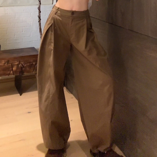 微褶收口廓形气球裤 秋冬工装 巴黎枫叶 LUNA