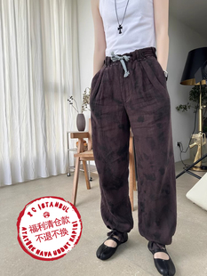 做旧手工缝线100麻腔调裤 2024LUNA618福利 超难做全手工刷擦色