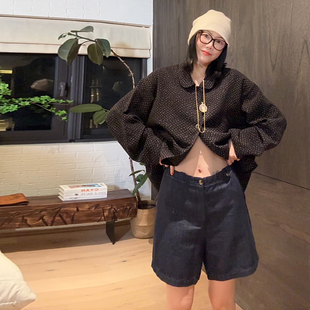 麻料非常舒适好腿型短裤 娜姐DU家 王者大长腿 LUNA