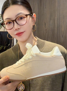 LUNA“一万步pro”两色aIo运动磨砂牛皮软底德训鞋