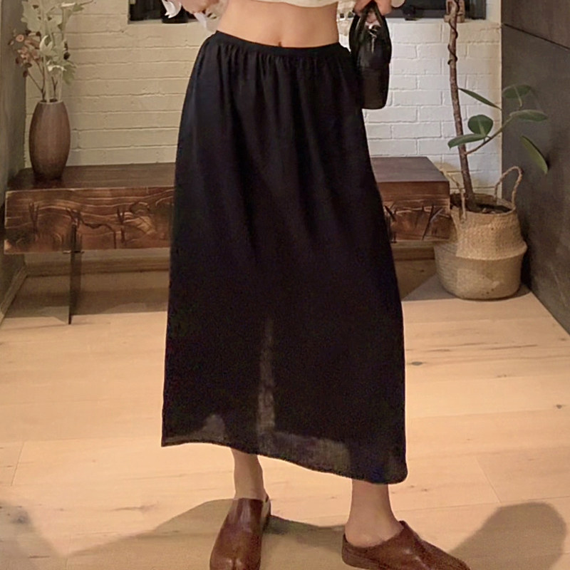 LUNA“娜姐的小裙裙”藏蓝小众品牌 气质通勤休闲时装裙