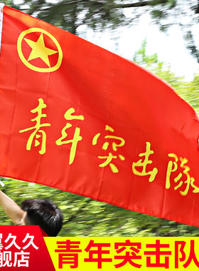 包邮青年突击队定制印刷设计旗帜