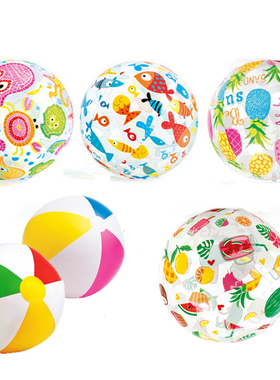 INTEX正品戏水球充气水球沙滩球 儿童成人水上玩具海滩球游泳手球