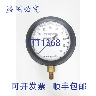 原装供应Trerice D09013 450B 压力表 4-1/2英寸 1/4英寸 NPT 0-1