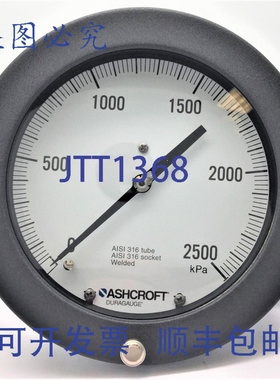 原装供应Ashcroft 60-1377-SS-04B-2500KP Duragauge 6 英寸拨号