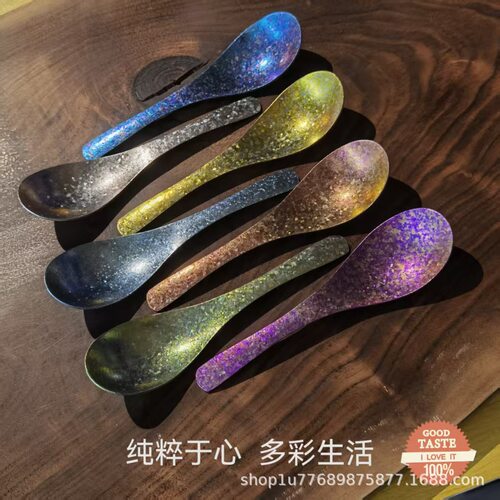 纯钛勺子伯爵勺钛勺纯钛餐具防摔