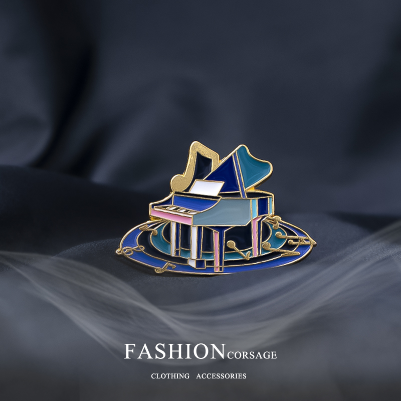 音乐家钢琴胸针ins个性创意高档卡通徽章衣服配饰书包挂件装饰品