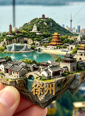 【徐州冰箱贴】江苏名城彭城云龙湖汉文化景区旅游打卡贴饰伴手礼