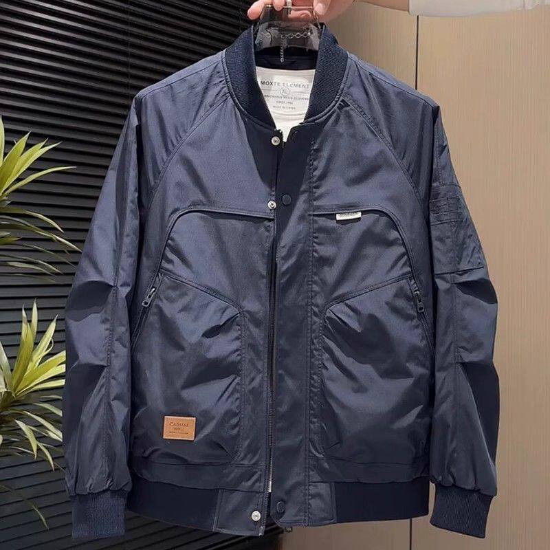 男士棒球服夹克春秋款时尚百搭休闲工装外套男装潮流帅气上衣男潮