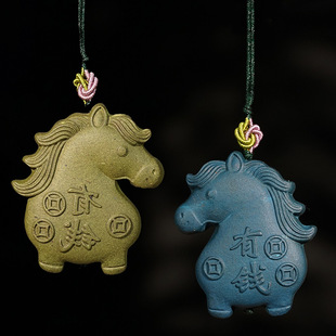 合香珠马上有钱马到成功马首挂饰挂件花香味创意包挂文玩装饰品