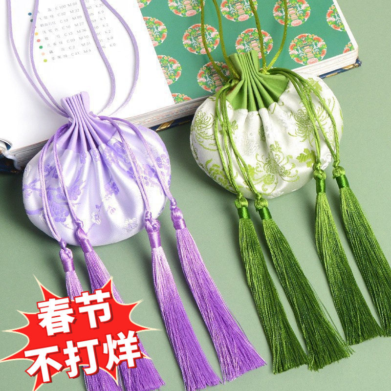 中式复古宫廷香包菊花梅花香包香囊汉服配饰双流苏古风香囊空袋,居家日用,香包/香囊,淘宝优惠券,粉丝福利购,淘宝优惠卷