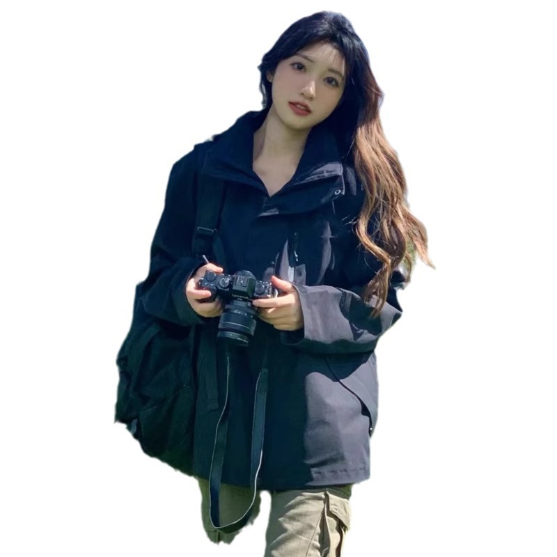 冲锋衣春秋季男女款2025新款三合一可拆卸西藏旅行户外登山服