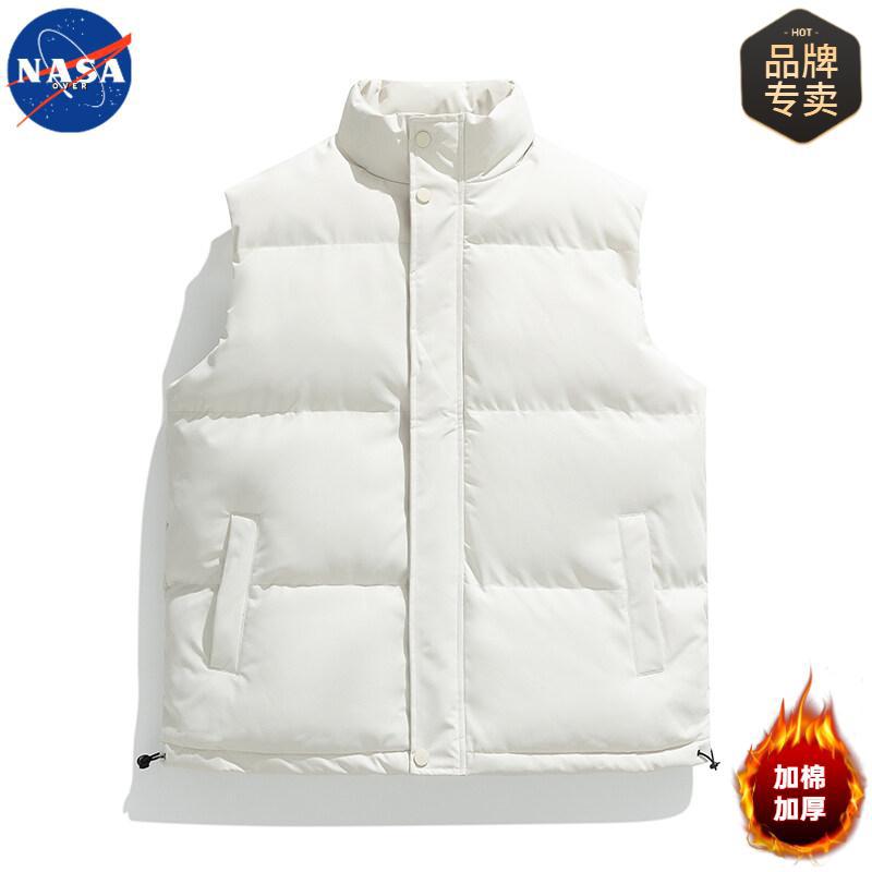 NASAOVER品牌正品男士棉马甲秋冬季新款宽松外穿无袖保暖背心