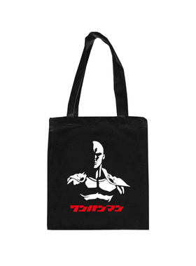 一拳超人单肩帆布包女琦玉老师环保袋学生装书手提购物帆布袋包