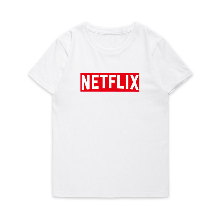 美国网剧美剧网飞Netflix周边印花奈飞男女圆领短袖半袖T恤体恤