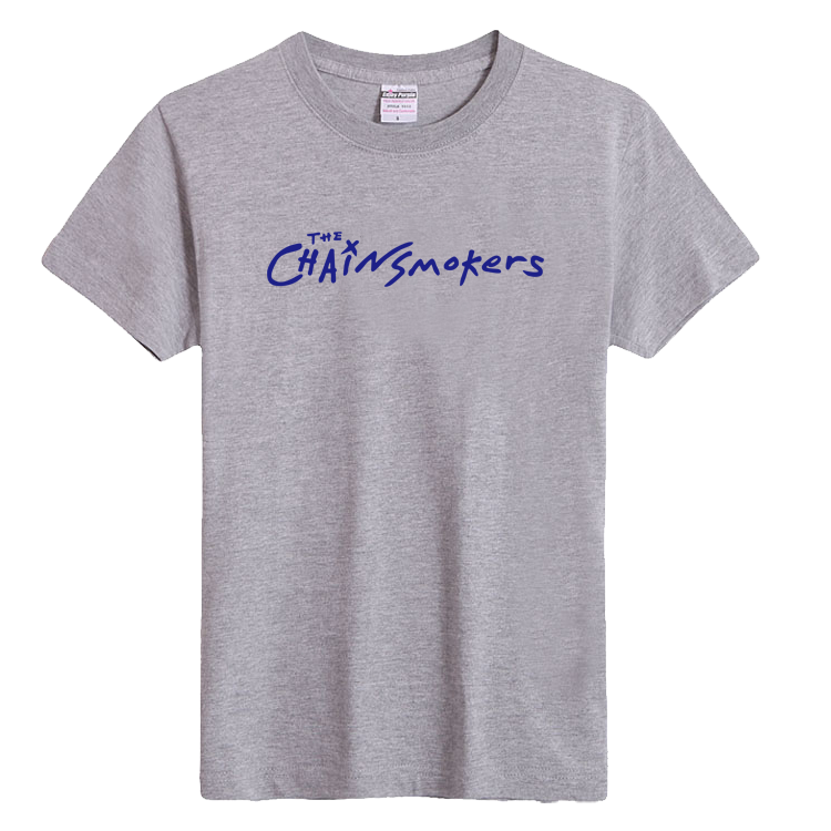 the Chainsmokers烟鬼乐队组合t恤衣服周边欧美摇滚音乐DJ短袖t恤