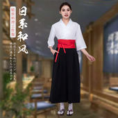 秋季 寿司店女服务员工作服铁板烧日本料理店工衣 日料店迎宾工作装