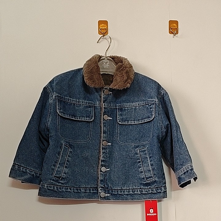 936巴bu儿童男女童牛仔外套秋冬款加绒加厚双层牛仔外套
