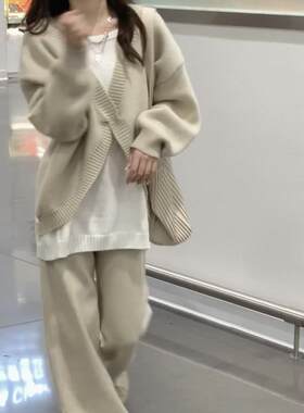 进口单件/秋冬奶系穿搭冬天搭配女装韩系小众奶糯风温柔慵懒毛衣