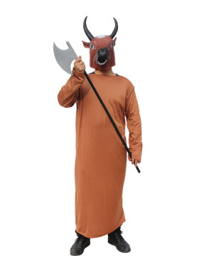 万圣节cos牛头马面衣服成人服装大人儿童牛魔王头套道具服装