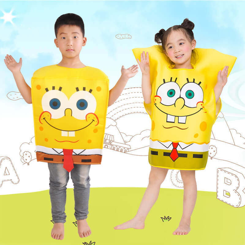 儿童海绵宝宝演出服幼儿园亲子时装走秀成人卡通动漫舞台表演衣服,童装/婴儿装/亲子装,儿童演出服,淘宝优惠券,粉丝福利购,淘宝优惠卷