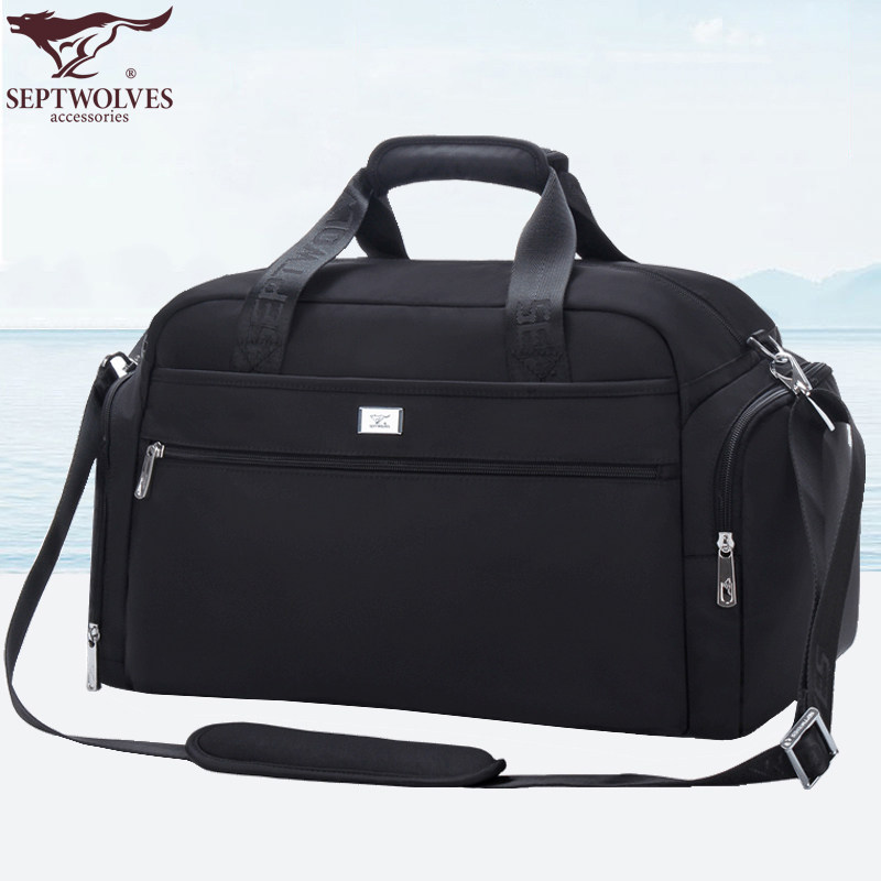 Septwolves Travelling bag portable capacity Short A business travel Portable luggage Bag Bag Storage bag Bodybuildingin the Leather/Lady bags/Men's bag, Bag  category - from Buy2taobao.com to provide professional Taobao agent buy service