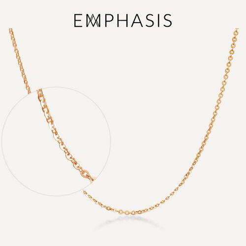 EMPHASIS艾斐诗玫瑰金百搭素链