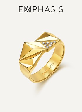 「冠」系列黄金(足金)钻石戒指