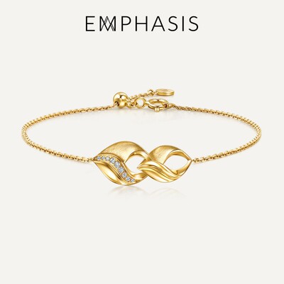 EMPHASIS艾斐诗「盛」18K黄色黄金钻石手链95764B
