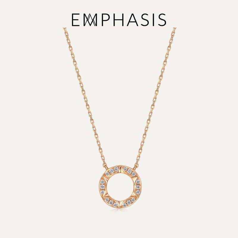 「恒」系列六芒星钻石项链