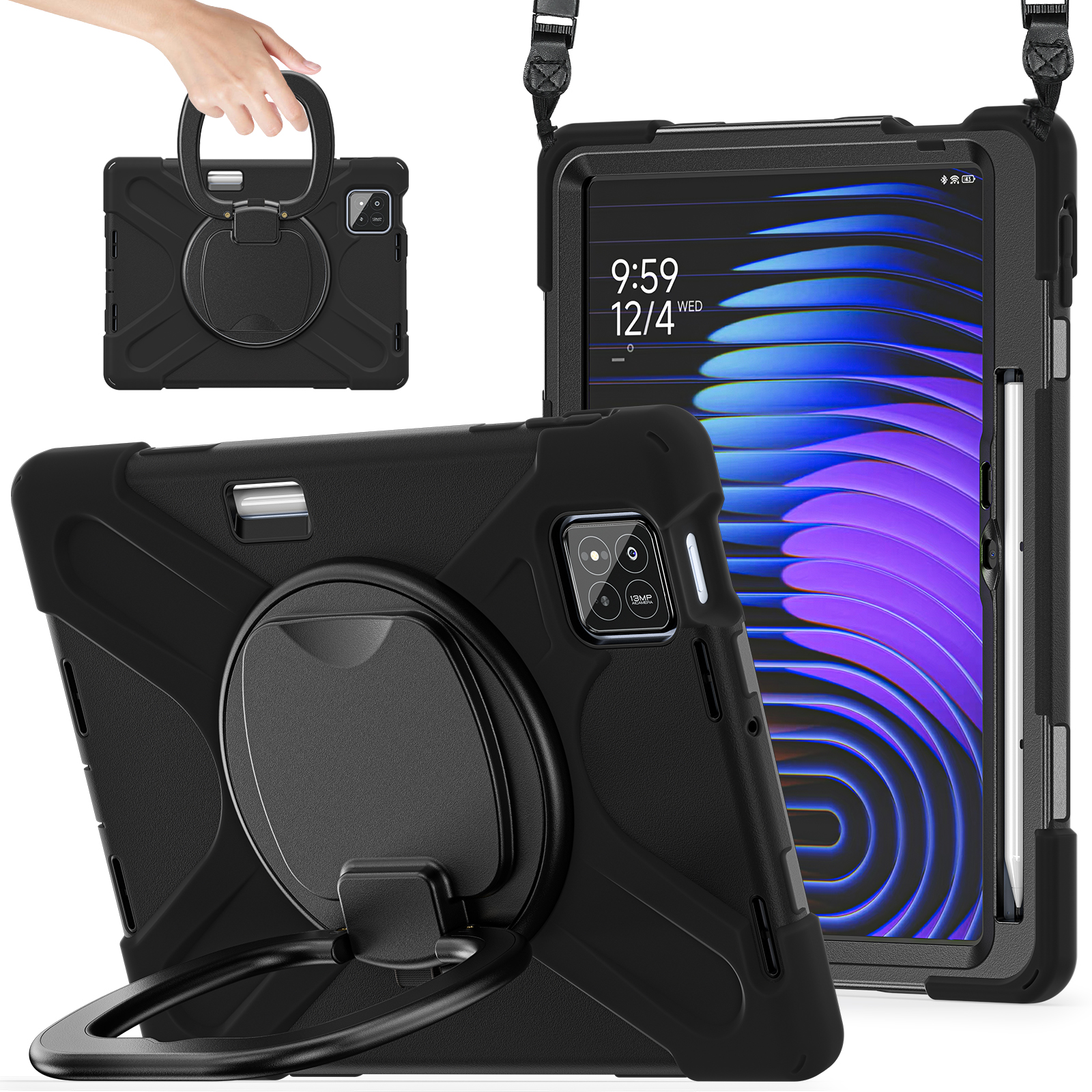 硅胶套适用2025款小米平板8pro 11.2英寸保护套带笔槽软硬壳小米7pro平板电脑外壳全包旋转支架皮套配件