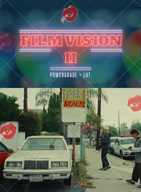 柯达Vision3 500T/250D仿真调色 FilmVision V2 PowerGrade + LUT