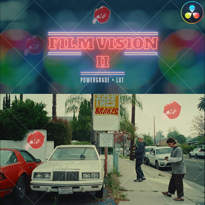 柯达Vision3 500T/250D仿真调色 FilmVision V2 PowerGrade + LUT