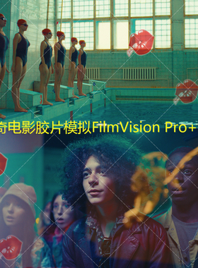 达芬奇电影胶片模拟PowerGrades调色节点FilmVision Pro+LUTs预设