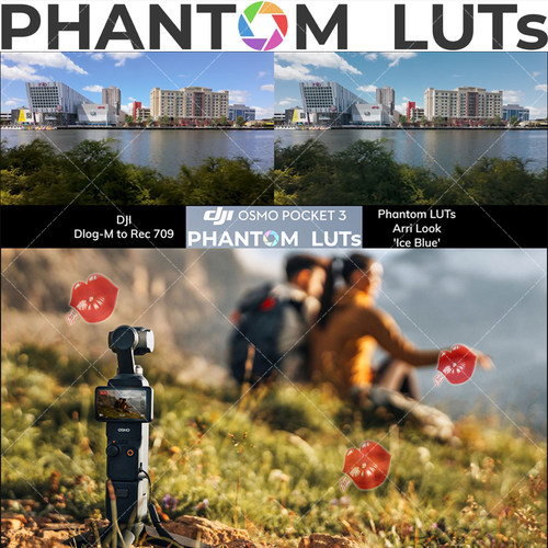 Phantom LUTs 大疆Osmo Pocket 3仿阿莱电影机D-LogM 胶片LUT预设