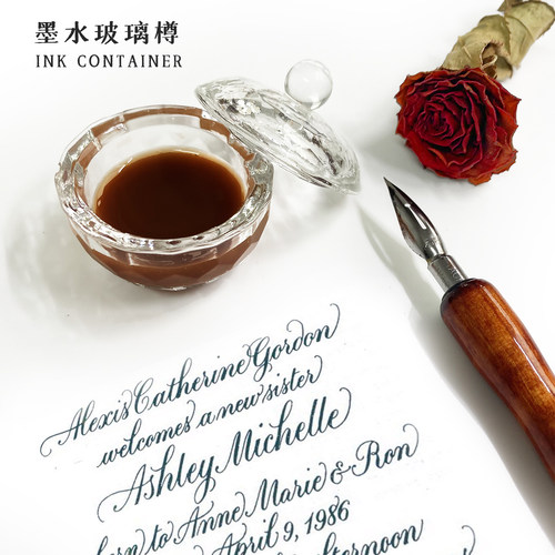 水彩绘画书法专业墨水装圆形桌面