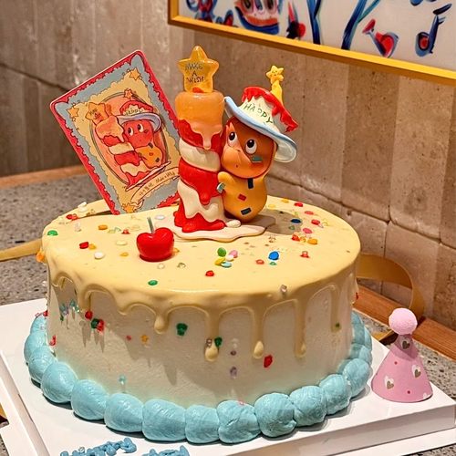 网红许愿宝宝星星人蛋糕装饰摆件