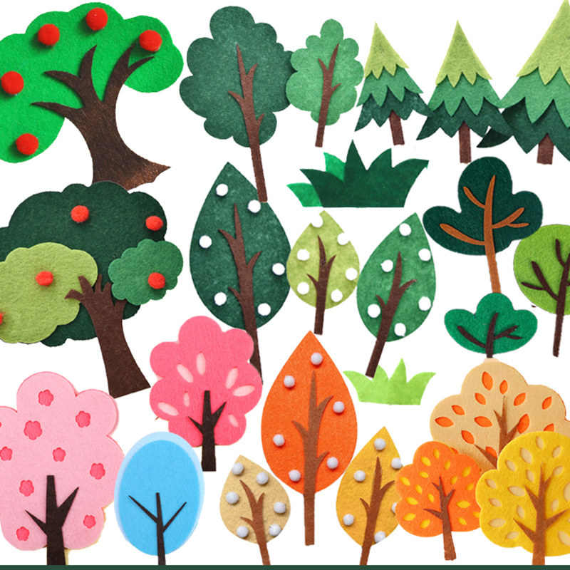 蛋糕装饰森系树椰子树插件