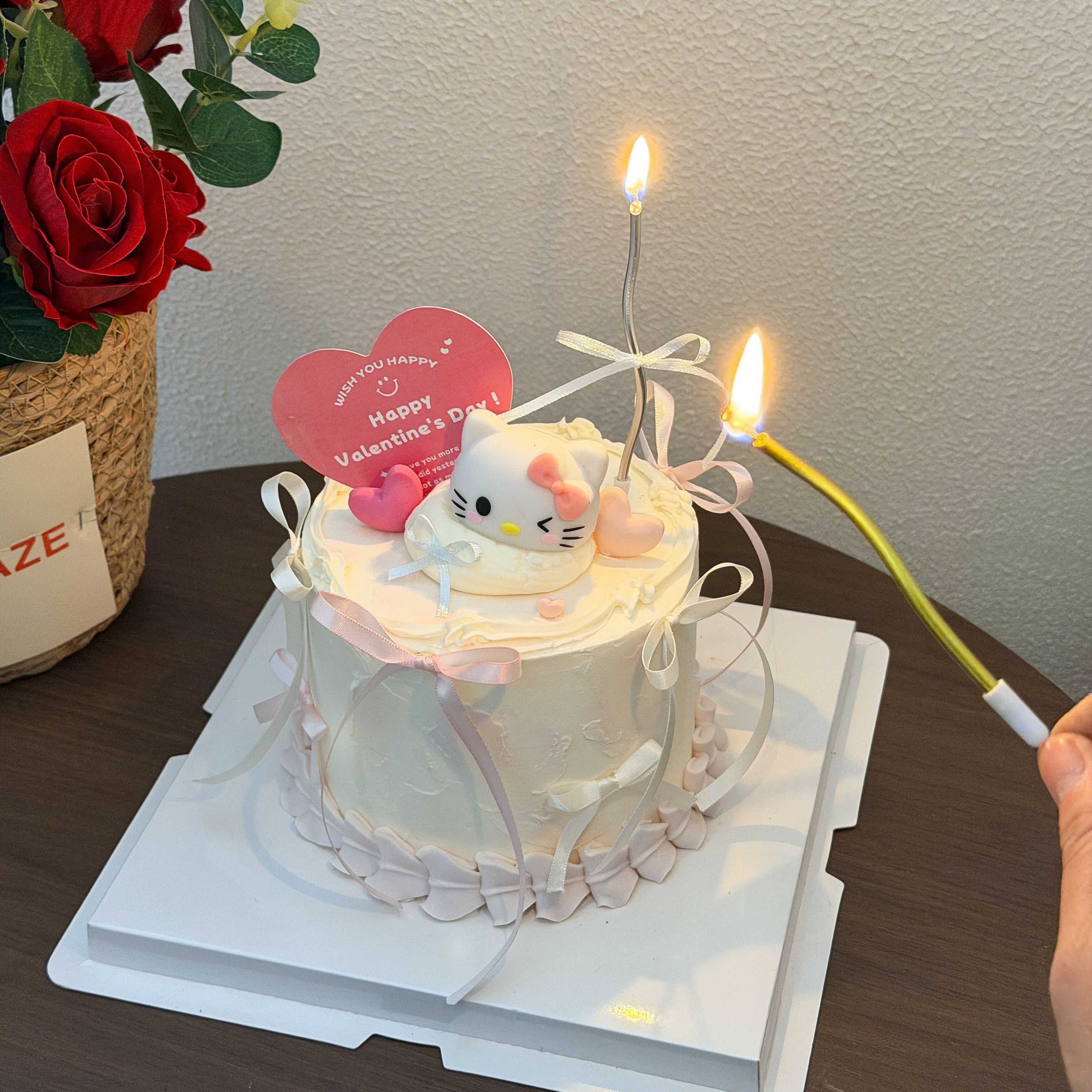 2026情人节粉色kt猫蛋糕装饰爱心卡片蝴蝶结丝带蜡烛甜品装饰,节庆用品/礼品,节日装扮用品,淘宝优惠券,粉丝福利购,淘宝优惠卷