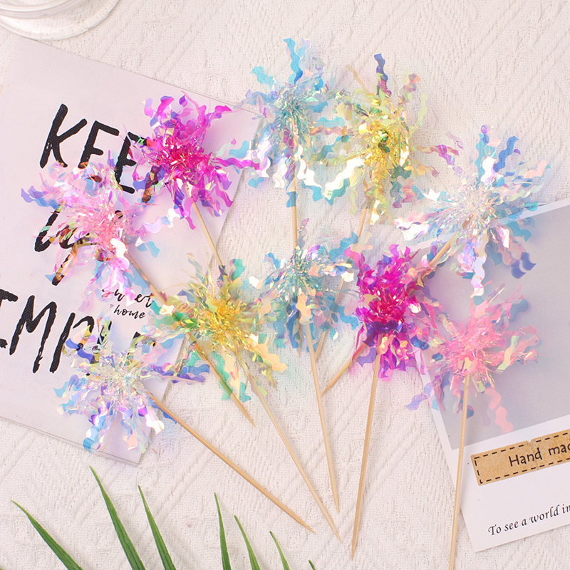 ins炫彩雨丝蛋糕装饰插件