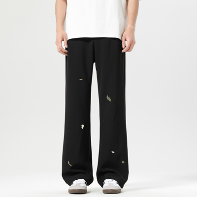 刺绣宽松垂感微辣西装裤休闲裤